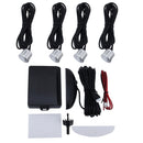 Car Buzzer Reverse Backup Radar System - Premium Quality 4 Parking Sensors Car Reverse Backup Radar System with LCD Display(Silver)