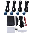 Car Buzzer Reverse Backup Radar System - Premium Quality 4 Parking Sensors Car Reverse Backup Radar System with LCD Display(Blue)