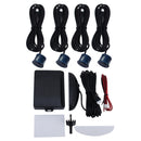 Car Buzzer Reverse Backup Radar System - Premium Quality 4 Parking Sensors Car Reverse Backup Radar System with LCD Display(Dark Blue)