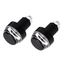 2 PCS Motorcycle Turn Double Light Grip Bar Plug Strobe Side Marker End LED Handlebar Lamp, Yellow and White Light