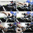 2 PCS Motorcycle Turn Double Light Grip Bar Plug Strobe Side Marker End LED Handlebar Lamp, Yellow and White Light