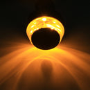 2 PCS Motorcycle Turn Double Light Grip Bar Plug Strobe Side Marker End LED Handlebar Lamp, Yellow and White Light