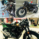 2 PCS Motorcycle Turn Double Light Grip Bar Plug Strobe Side Marker End LED Handlebar Lamp, Yellow and White Light