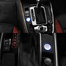 Car Engine Start Key Push Button Ring Trim Aluminum Alloy Sticker Decoration for Audi(Blue)