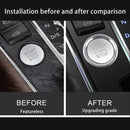 Car Engine Start Key Push Button Ring Trim Aluminum Alloy Sticker Decoration for Audi(Silver)