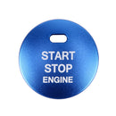 3D Aluminum Alloy Engine Start Stop Push Button Cover Trim Decorative Sticker for Mazda(Blue)