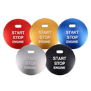 3D Aluminum Alloy Engine Start Stop Push Button Cover Trim Decorative Sticker for Mazda(Red)