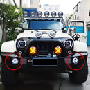 2 PCS IP67 Waterproof 30W 6500-7000K 2300LM 4 inch CREE 6-LED Lamp Driving Fog Lights with Angel Eyes for Jeep Wrangler(White Light)