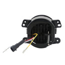 2 PCS IP67 Waterproof 30W 6500-7000K 2300LM 4 inch CREE 6-LED Lamp Driving Fog Lights with Angel Eyes for Jeep Wrangler(White Light)
