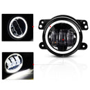 2 PCS IP67 Waterproof 30W 6500-7000K 2300LM 4 inch CREE 6-LED Lamp Driving Fog Lights with Angel Eyes for Jeep Wrangler(White Light)