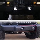 2 PCS IP67 Waterproof 30W 6500-7000K 2300LM 4 inch CREE 6-LED Lamp Driving Fog Lights with Angel Eyes for Jeep Wrangler(White Light)