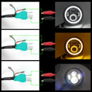 2 PCS 7 inch IP68 Waterproof 6500K 75W CREE LED Headlight Hi/Lo Beam Driving Lamp for Jeep Wrangler JK TJ LJ