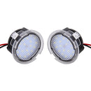 2 PCS DC 12V 2W 6000K 120LM 18-LED Side Rear View Mirror Puddle Lights Lamp for Ford 2013-2017 Explorer/2015-2017 Taurus/2015-2017 Edge/2015-2017 Mondeo