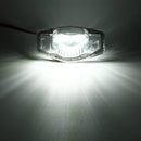 2 PCS DC 12V 2W 120LM 6000K LED License Plate Light 18-SMD 3528 Bulbs Lamps for Honda JAZZ(FIT) 02-17, Odyssay 08-17, Stream 01-05, CR-V 07-17