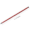 45cm 12W 3014-SMD LED 720LM Car Bulb Turn Signal Auto Reverse Lamp Daytime Running Light Source (White Light+Yellow Light)