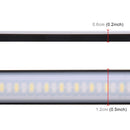 45cm 12W 3014-SMD LED 720LM Car Bulb Turn Signal Auto Reverse Lamp Daytime Running Light Source (White Light+Yellow Light)