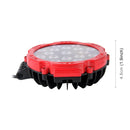 2 PCS 51W 3500LM 6500K White Light 17 LED Waterproof Car Boat Marine Work Lights Spotlight LED Bulbs, 30 Degrees Adjustable, DC 10-30V(Red)