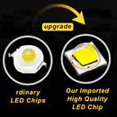 2 PCS 51W 3500LM 6500K White Light 17 LED Waterproof Car Boat Marine Work Lights Spotlight LED Bulbs, 30 Degrees Adjustable, DC 10-30V(Red)