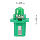 10 PCS 0.4W B8.5 Wedge Instrument Panel COB LED Light Dashboard Gauge Cluster Indicator Lamp Bulb (Green Light)