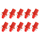 10 PCS 0.4W B8.5 Wedge Instrument Panel COB LED Light Dashboard Gauge Cluster Indicator Lamp Bulb (Red Light)