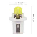 10 PCS 0.4W B8.5 Wedge Instrument Panel COB LED Light Dashboard Gauge Cluster Indicator Lamp Bulb (White Light)