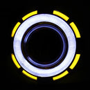 IPHCAR M803 H1 2.5 inch 12V Bi-Xenon Projector Lens Headlight with Exquisite Angle Eyes Decoration for Left Driving(Yellow)