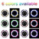 IPHCAR M803 H1 2.5 inch 12V Bi-Xenon Projector Lens Headlight with Exquisite Angle Eyes Decoration for Left Driving(Yellow)