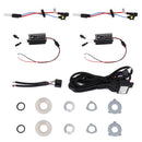 IPHCAR M803 H1 2.5 inch 12V Bi-Xenon Projector Lens Headlight with Exquisite Angle Eyes Decoration for Left Driving(Yellow)
