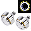 IPHCAR G262 H1 3.0 inch 12V Bi-Xenon Projector Lens Headlight with Exquisite Angle Eyes Decoration for Left Driving(Yellow)