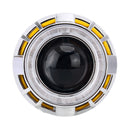 IPHCAR G262 H1 3.0 inch 12V Bi-Xenon Projector Lens Headlight with Exquisite Angle Eyes Decoration for Left Driving(Yellow)