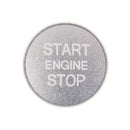 Car Engine Start Key Push Button Cover Trim Aluminum Alloy Sticker Decoration for Audi(Silver)