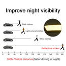 2 PCS Carbon Fiber Car-Styling Fender Reflective Bumper Decorative Strip, Inner Reflection + External Carbon Fiber(Yellow)