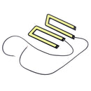 2 PCS DC 12V 10W 800LM 5500K COB Car DRL Daytime Running Lights Lamp,Cable Length:50cm(White Light)