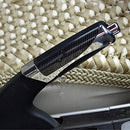 SHUNWEI SD-2002 Car Auto Universal Carbon Fiber Plastic Anti Slip Parking Hand Brake Cover Case Sleeve Black with Sticker Strip(Black)