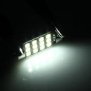 2 PCS 3.5W 250 LM 6000K 39MM 12 SMD-2835 LEDs Bicuspid Port Decoding Car Dome Lamp LED Reading Light, DC 12V(White Light)