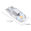 2 PCS T10 2W 2 SMD-3030 LED Car Clearance Lights Lamp, DC 12V (Yellow Light)