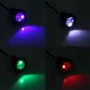 2 PCS 2W Waterproof Blue Light + White Light + Green Light + Red Light Cycling Flashing Eagle Eye light LED Light wih 4 SMD-2835 LED for Vehicles, DC 12V Cable Length: 35cm