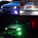 2 PCS 2W Waterproof Blue Light + White Light + Green Light + Red Light Cycling Flashing Eagle Eye light LED Light wih 4 SMD-2835 LED for Vehicles, DC 12V Cable Length: 35cm