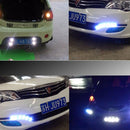 2 PCS 2W Waterproof Blue Light + White Light + Green Light + Red Light Cycling Flashing Eagle Eye light LED Light wih 4 SMD-2835 LED for Vehicles, DC 12V Cable Length: 35cm