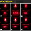 200mW Universal Car And Motorcycle Rear-end Alarm 650nM Laser Fog Anti-Collision Warning Lamp with Six Pattern, DC 8-36V Cable Length: 60cm(Red Light)