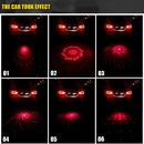 200mW Universal Car And Motorcycle Rear-end Alarm 650nM Laser Fog Anti-Collision Warning Lamp with Six Pattern, DC 8-36V Cable Length: 60cm(Red Light)