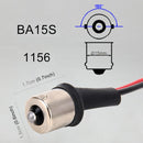 1 Pair 1156 / BA15S Bulb Holder Base Male Socket with Wire
