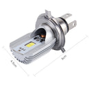 H4 12W 800lm 6000K COB LEDs Motorcycle Headlight Lamp, DC 6-80V (White Light)
