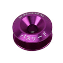 4 PCS Car Modified Screw Gaskets Bodywork Stainless Steel Gasket Bolts, Diameter: 24mm(Purple)