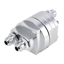 Car Universal Aluminum AN8 Split Cake Oil Handle Oil Filter Sandwich Adapter For Oil Cooler Plate Kit Oil Filter Cooler Sandwich Plate Adapter Cooler Adapter