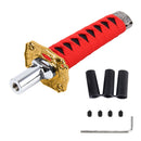Universal Metal Hand Shape Shank Shape Decorative Strip Hand Brake Lever Hand Brake Cover Grips Hand Brake Protective Cover(Red)
