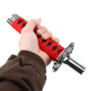 Universal Metal Hand Shape Shank Shape Decorative Strip Hand Brake Lever Hand Brake Cover Grips Hand Brake Protective Cover(Red)