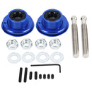 2 PCS Racing Car Cover Lock Aluminum Alloy Car Modification Oil Cap Modified Engine Cover Lock Racing Front Cover Lock(Blue)
