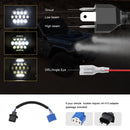 2 PCS 7 inch DC10-48V 36W 6000K Harley Motorcycle Headlight with 12 SMD-5630-LED Lamps and 12 Crystal Lamp Beads(White Light)