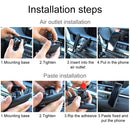 Universal Car Air Vent Mount Phone Holder Stand, Clip Width: 6-8.5cm, For iPhone, Galaxy, Sony, Lenovo, HTC, Huawei and other Smartphones (Blue)